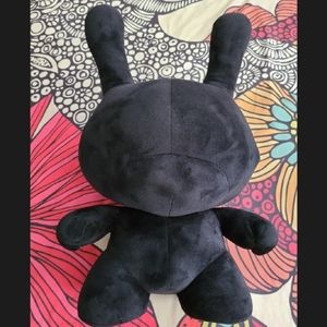 Dunny kidrobot black fuzzy collectible art decor
